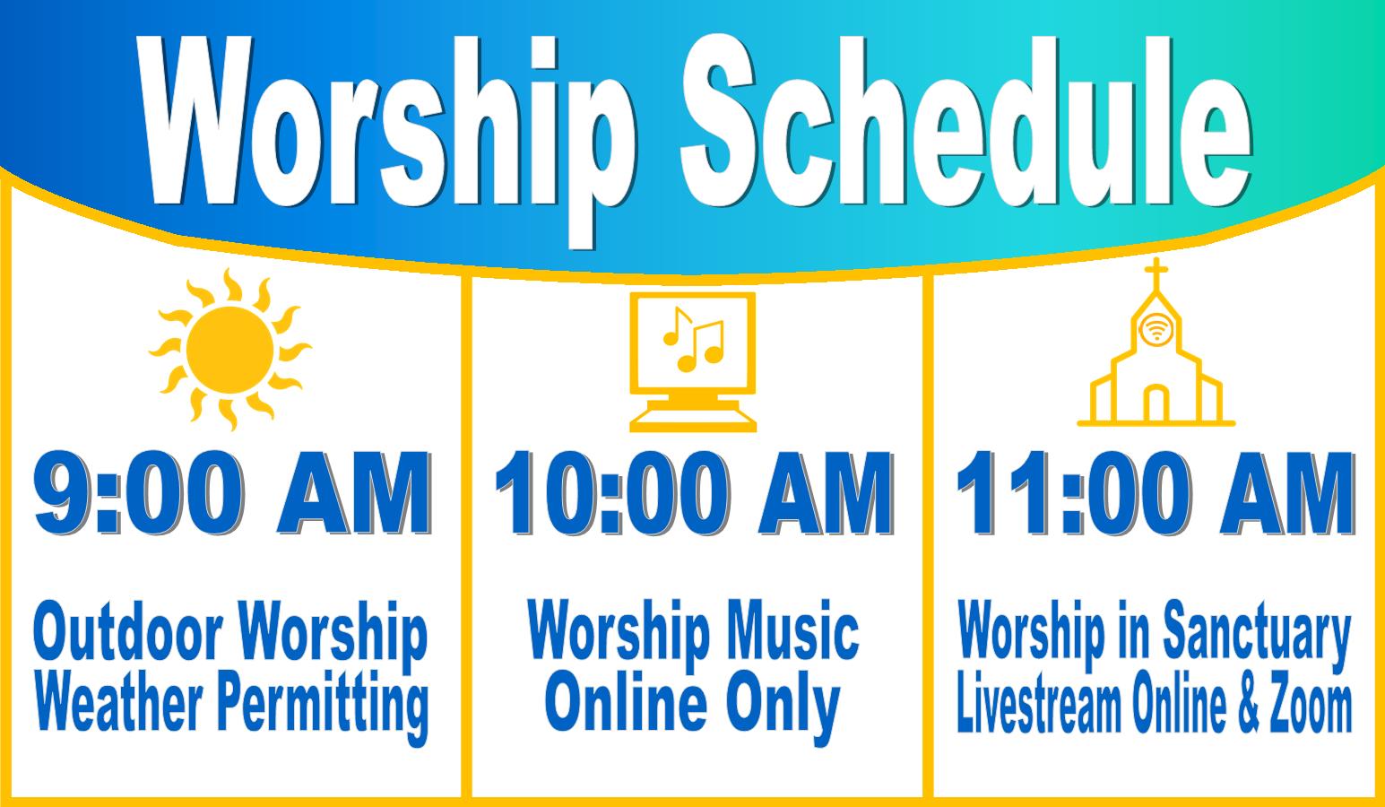 Worship Schedule Mount Olivet UMC