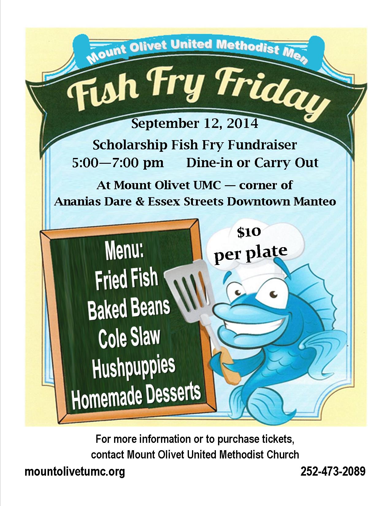 Fish Fry Fundraiser – Mount Olivet UMC