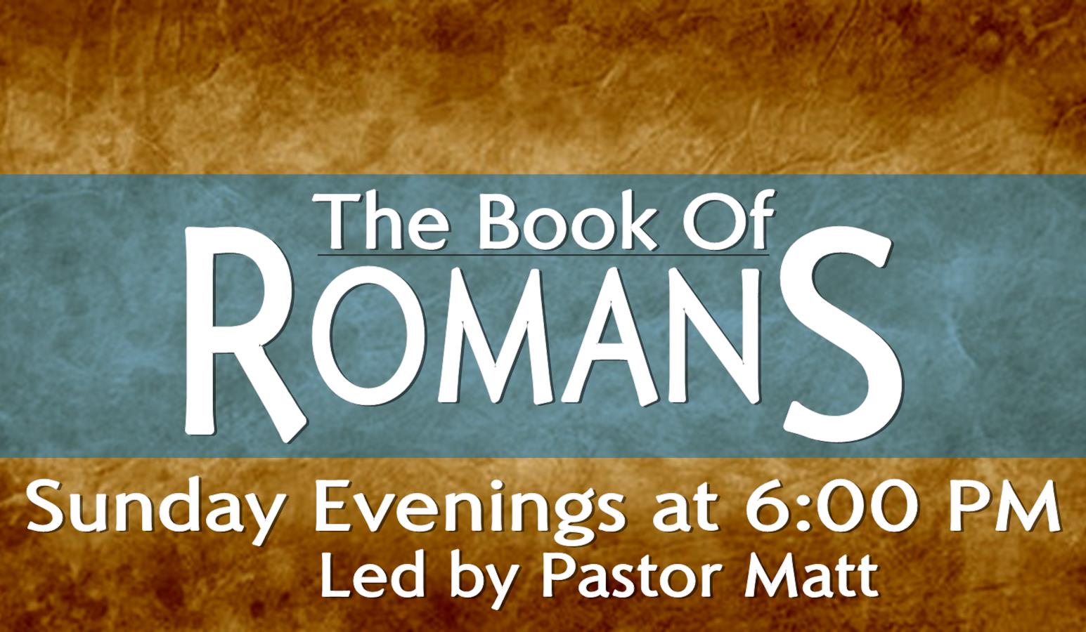 Romans Study Update – Mount Olivet Umc