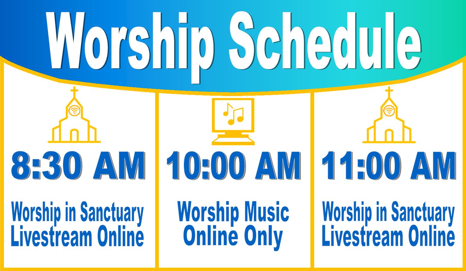 Worship Schedule 2021 Mount Olivet UMC