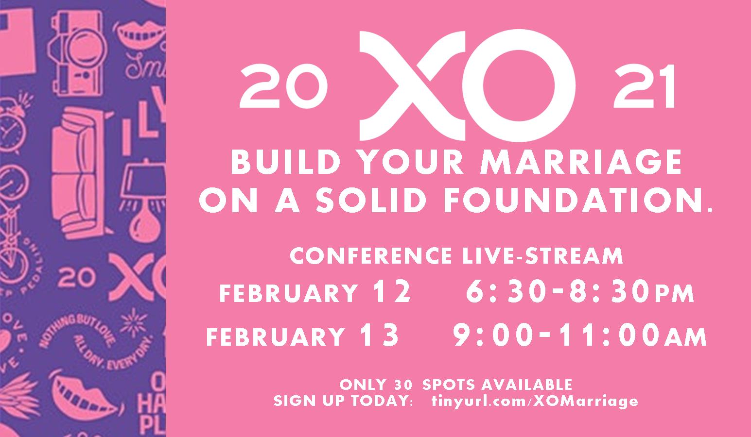 XO Marriage Conference 2021 LARGER Mount Olivet UMC